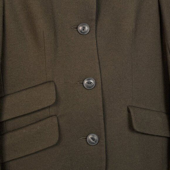 Rag & Bone Slade Army Green Wool Military Blazer - Picture 7 of 11